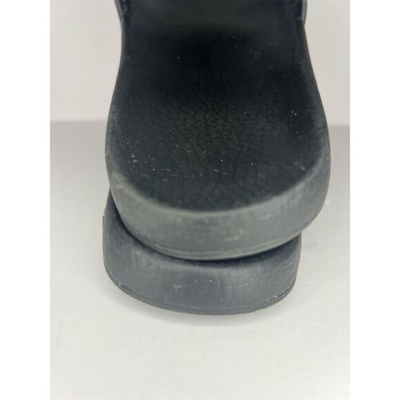 Gucci Unisex Black GG Logo Rubber Slide Sandals Size 10 Casual - Picture 3 of 8